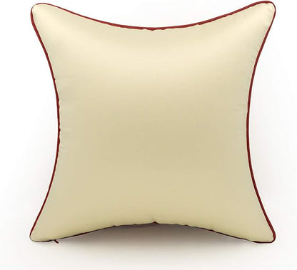 vctops Embroidered Peacock Decorative Throw Pillow Case Silky Satin Cushion - Image 4