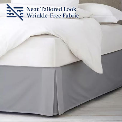 SKY BEDDINGS Luxury Pleated Full Bed Skirt - Image 4