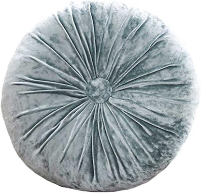 S_SSOY Round Throw Pillow for Couch Pumpkin Velvet Decorative Small Floor by S_SSOY