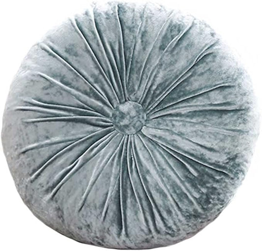 S_SSOY Round Throw Pillow for Couch Pumpkin Velvet Decorative Small Floor by S_SSOY