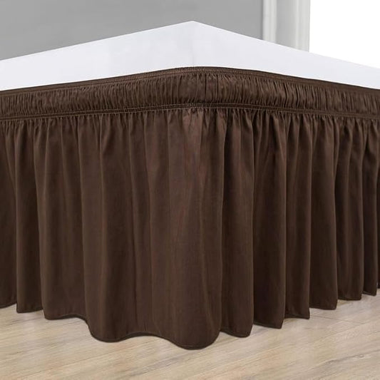 Chocolate Wrap Around Bed Skirts by Unknown