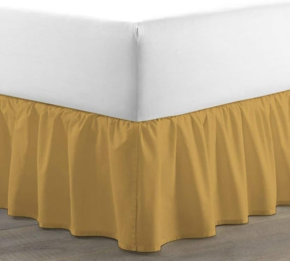 Ruffled Bed Skirt 18 Inch Drop Dust Ruffle by Unknown