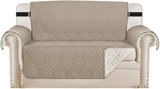 H.VERSAILTEX Reversible Loveseat Cover Furniture Protector Anti-Slip Water by HVERSAILTEX