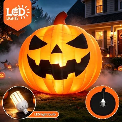 20FT Giant Inflatable Pumpkin Lighted Outdoor Halloween Decor