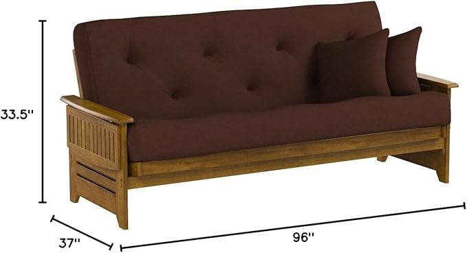 Nirvana Futons Brentwood Tray Arm Futon Sofabed Set - Image 3