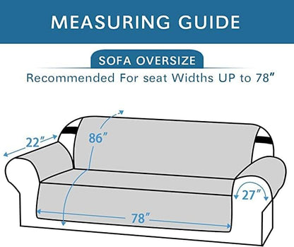 H.VERSAILTEX Reversible Sofa Slipcover Furniture Protector Water Resistant 2" - Image 2