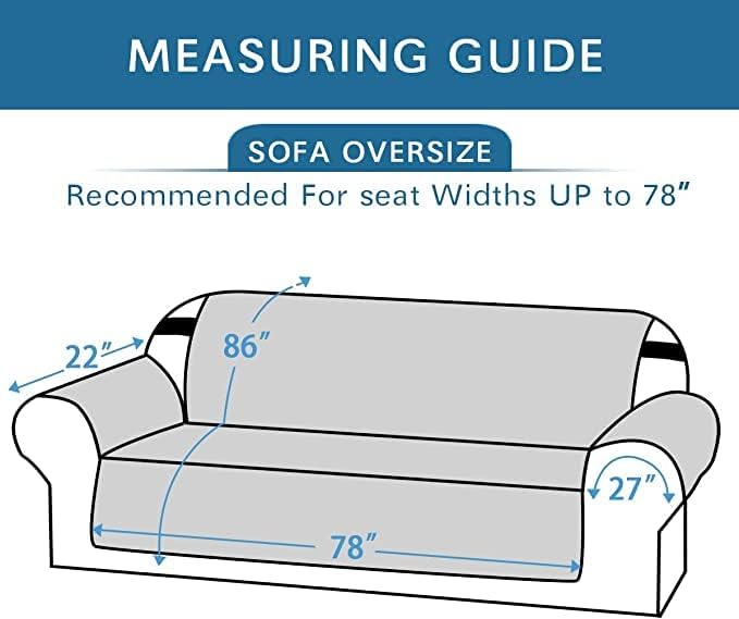 H.VERSAILTEX Reversible Sofa Slipcover Furniture Protector Water Resistant 2" - Image 2