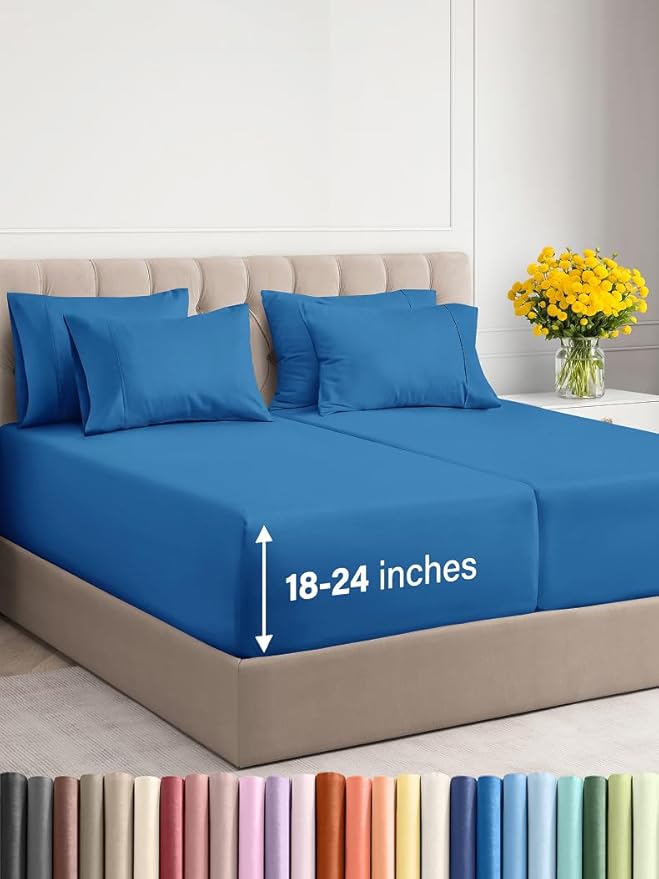 Extra Deep Split King Sheet Set by CGKUnlimited