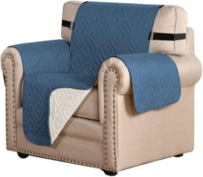 H.VERSAILTEX Reversible Chair Cover Furniture Protector Anti-Slip Couch Cover by HVERSAILTEX