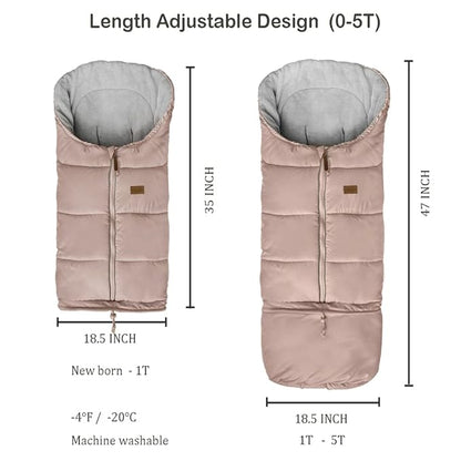 0-5T Length Extension Baby Universal Stroller Footmuff, Waterproof Durable - Image 5