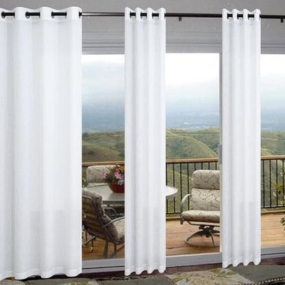 96 Inch Curtains 2 Panels Set for Bedroom Closet Door Grommet Semi Sheer by Pitalk