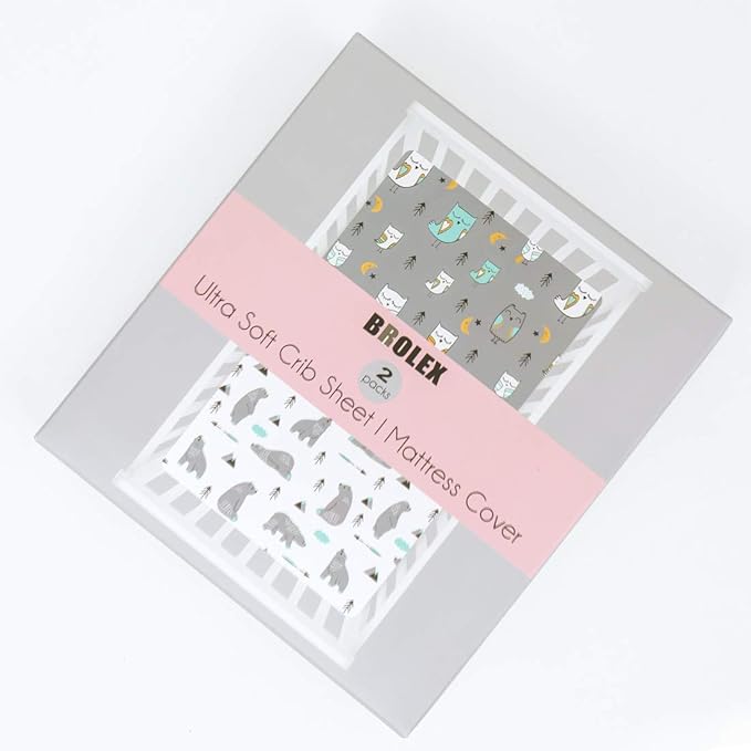 BROLEX Baby Fitted Crib Sheets: Kid Crib Sheets - Image 2