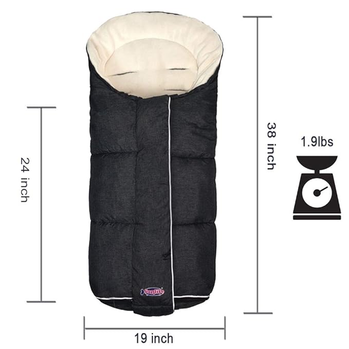 funlife Width Adjustable Universal Stroller Footmuff Designed - Image 7