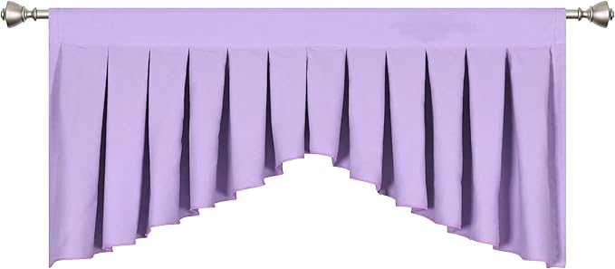 Valances for Windows Lavender Window Valance for Living Room Rod Pocket - Image 3