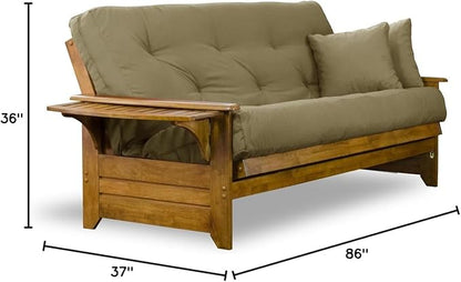 Nirvana Futons Brentwood Tray Arm Futon Sofabed Set - Image 2
