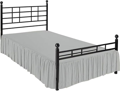 Ruffle Bed Skirt with Split Corners, Microfiber Dust Ruffled by Non-StickyCotton