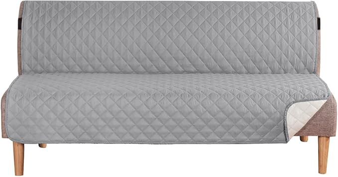 H.VERSAILTEX Reversible Futon Cover Water Repellent Armless Sofa Slipcover by HVERSAILTEX