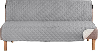 H.VERSAILTEX Reversible Futon Cover Water Repellent Armless Sofa Slipcover by HVERSAILTEX