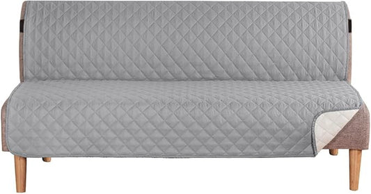 H.VERSAILTEX Reversible Futon Cover Water Repellent Armless Sofa Slipcover by HVERSAILTEX