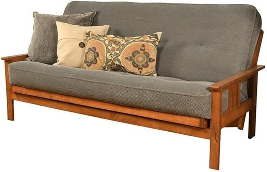 BOWERY HILL Full Fabric Futon in Marmont Thunder Blue-Frame Not Included by BOWERYHILL