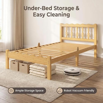 bamboo twin xl bed frame with headboard, 12, package contents