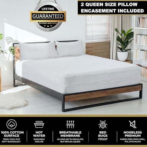 mattshield ultimate 3-piece kit - bed bug-proof mattress, close-up detail