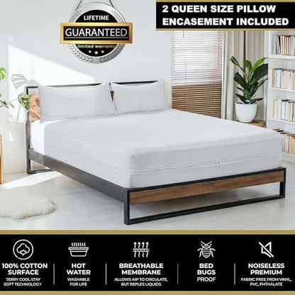 mattshield ultimate 3-piece kit - bed bug-proof mattress, close-up detail