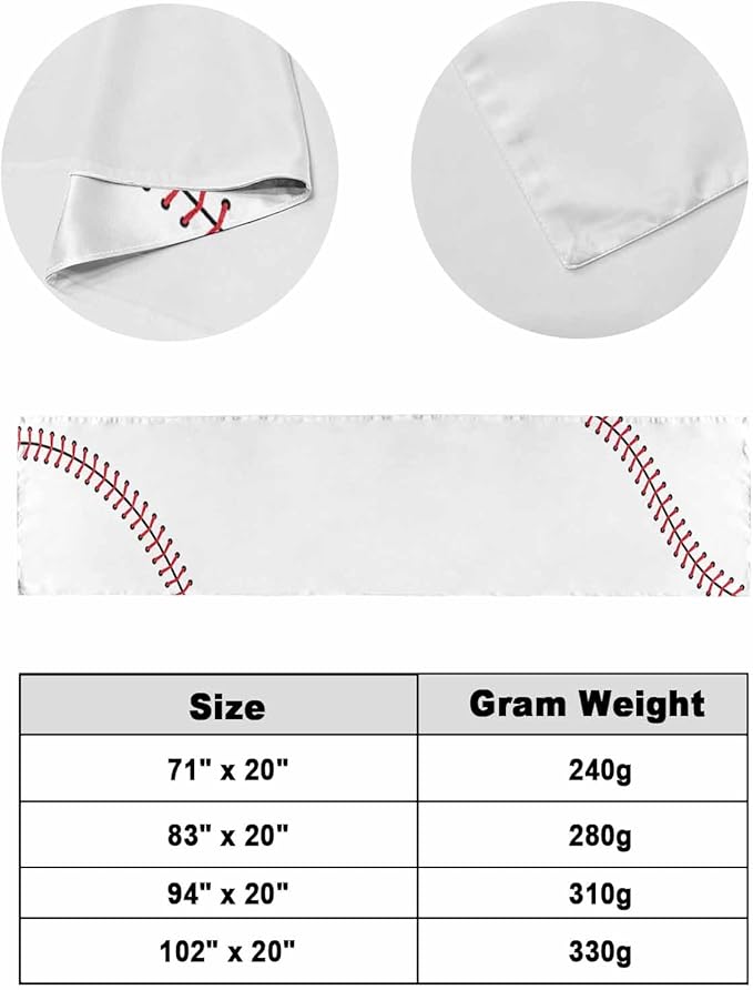 Baseball Sports Texture Bed Runners - Image 6