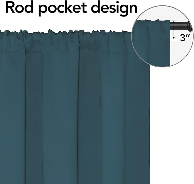 Easy-Going Rod Pocket Blackout Curtains - Image 2