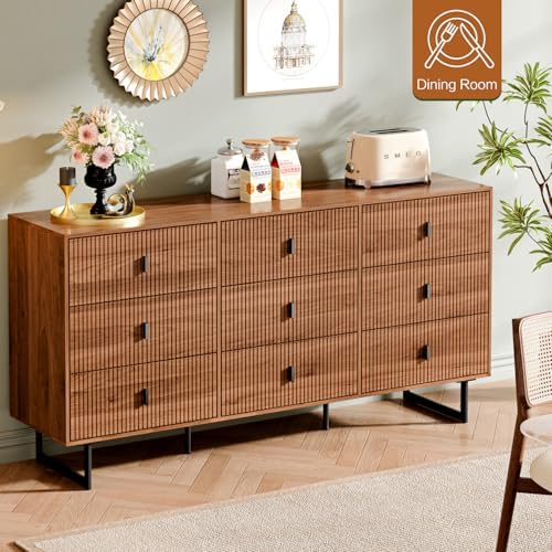 chrangmay modern chest of drawers with 9 drawers,deep, view 9