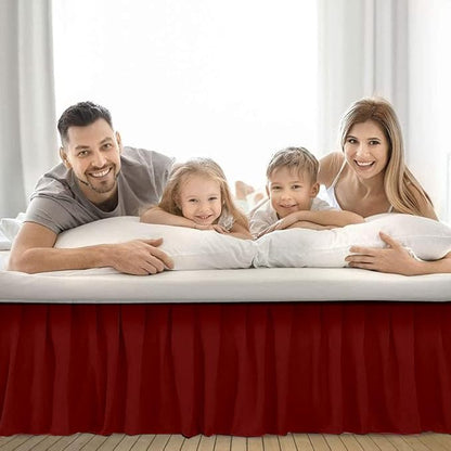 Ruffle Bed Skirt with Split Corners, Microfiber Dust Ruffled - Image 6
