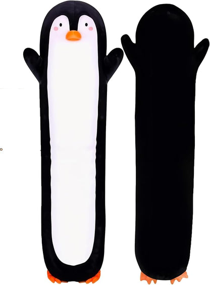 Penguin Plush Body Pillow for Kids | Long Stuffed Animal Cuddle Pillow | Soft by CuddlePaws