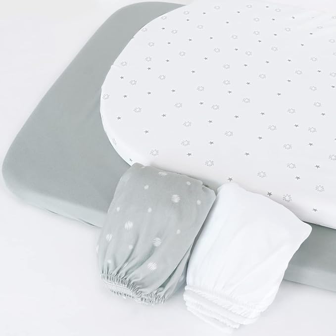 Bassinet Sheets Fit for RONBEI, Arm's Reach Clear-Vue, Mini Ezee Co-Sleeper - Image 6