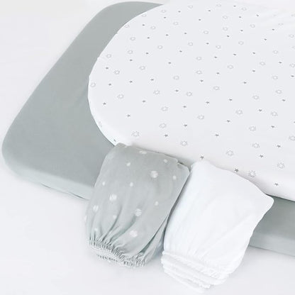 Bassinet Sheets Fit for RONBEI, Arm's Reach Clear-Vue, Mini Ezee Co-Sleeper - Image 6