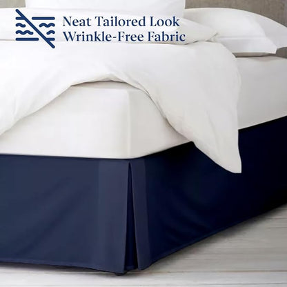 SKY BEDDINGS Luxury Pleated Queen Bed Skirt - Image 4