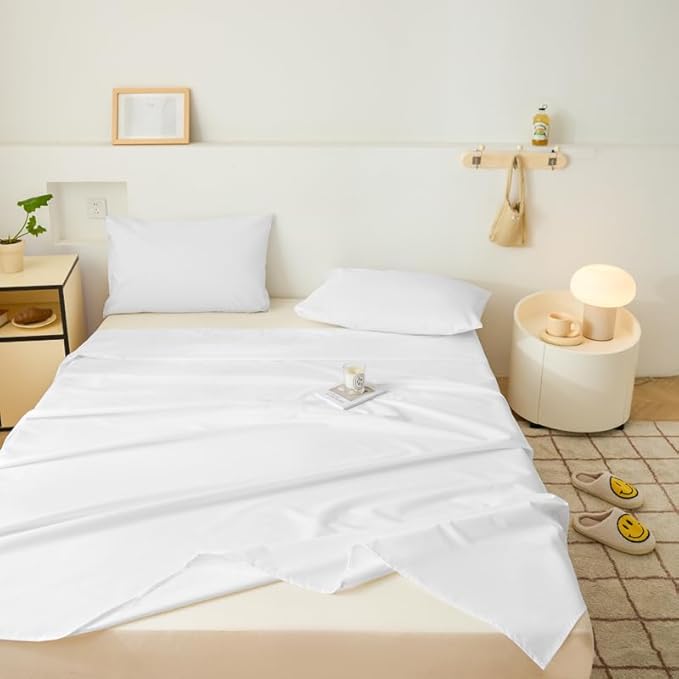 WenBags Lightweight Waterproof Flat Sheet 90 * 98 Inches King Size-Mattress - Image 5