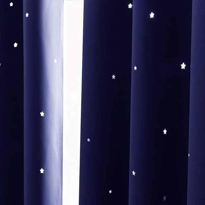 NICETOWN Twinkle Stars Blackout Curtains - Image 2