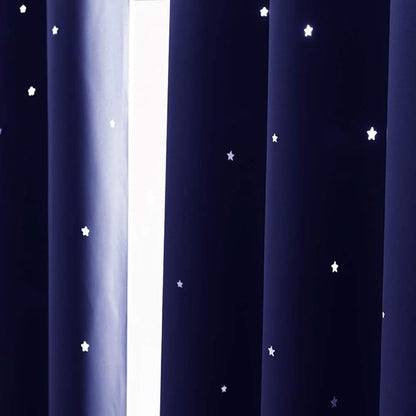 NICETOWN Twinkle Stars Blackout Curtains - Image 2