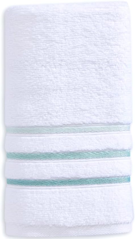 bath towels set for bathroom – luxury 6-piece, side view
