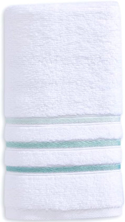 bath towels set for bathroom – luxury 6-piece, side view