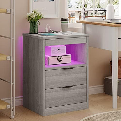 tiptiper led nightstand with wireless charging station, farmhouse, package contents