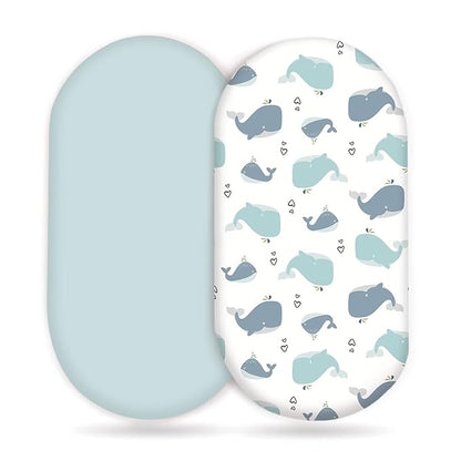 Stretchy Ultra Soft Fitted Bassinet Sheet Set 2 Pack, Universal Fit by BUYNOW
