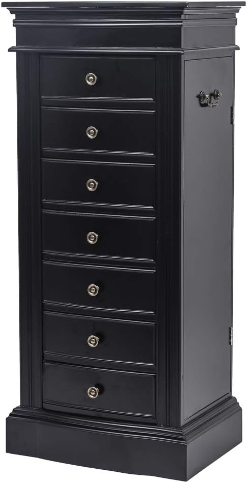 vasitelan large standing jewelry armoire cabinet chest, main product view