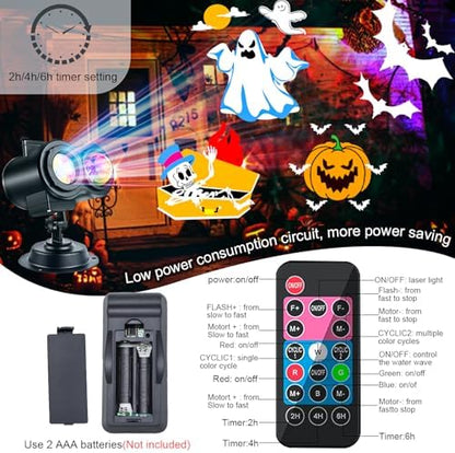 Halloween Projector Lights Outdoor, LED Christmas Projector Lights