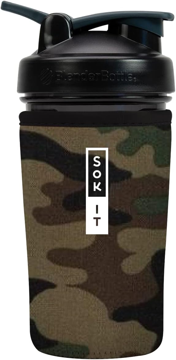 Sok It BotlSok Protein Blender Shaker Bottle Sleeve Insulated Neoprene Cover by SokIt