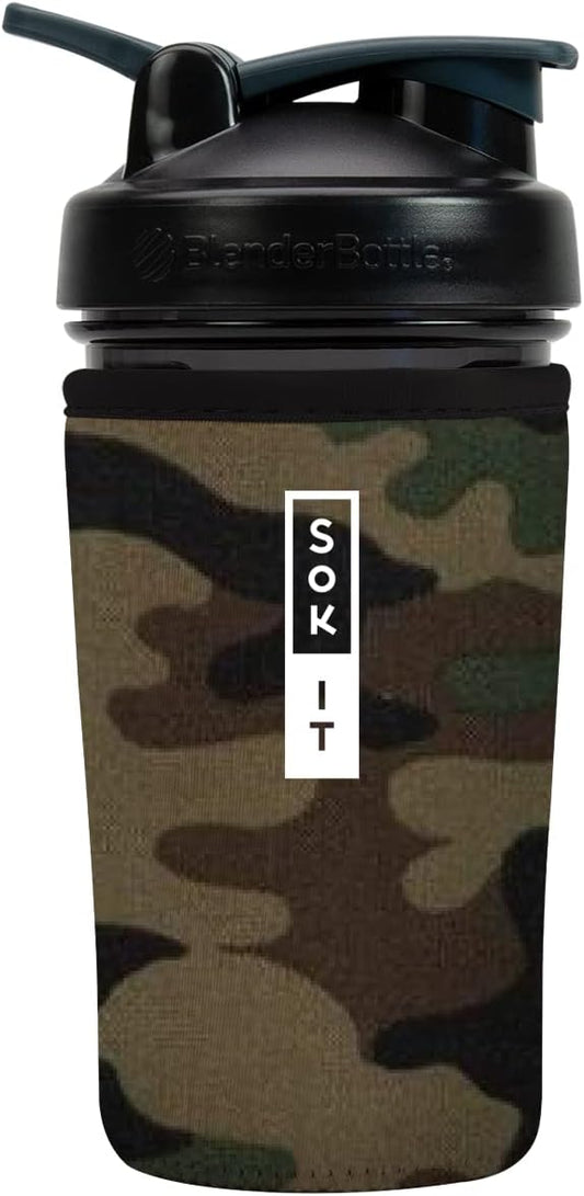 Sok It BotlSok Protein Blender Shaker Bottle Sleeve Insulated Neoprene Cover by SokIt