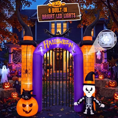 10.8FT Halloween Inflatables Archway Outdoor Decoration