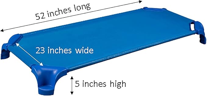 Sprogs Heavy-Duty Stackable Standard Size 52"L Daycare Cots - Image 9