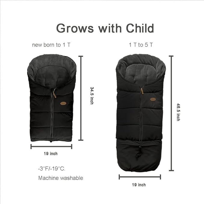 CozyMe Stroller Footmuff, Length Adjustable Fits - Image 2