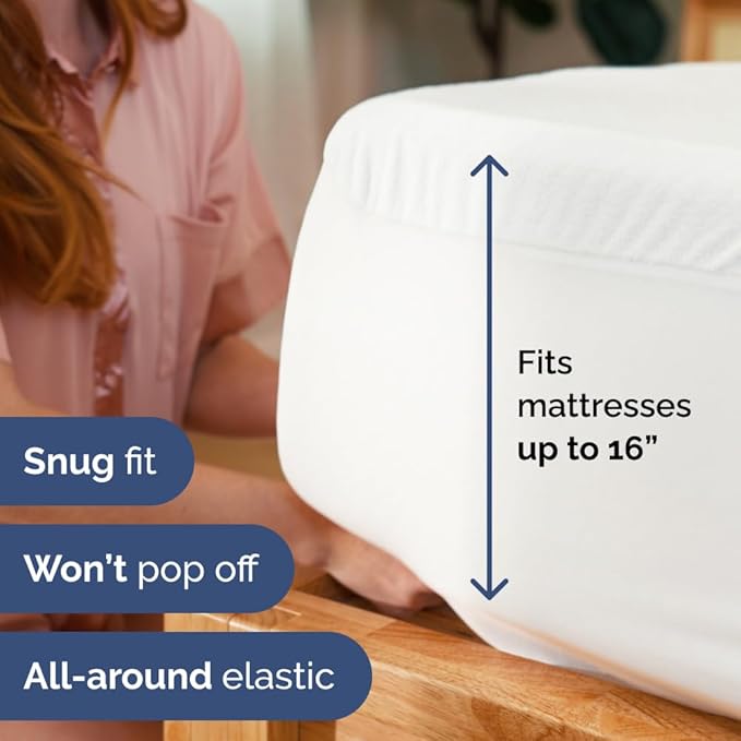 100% Waterproof Mattress Protector Or Your Money Back Twin Size-Premium Fitted - Image 4